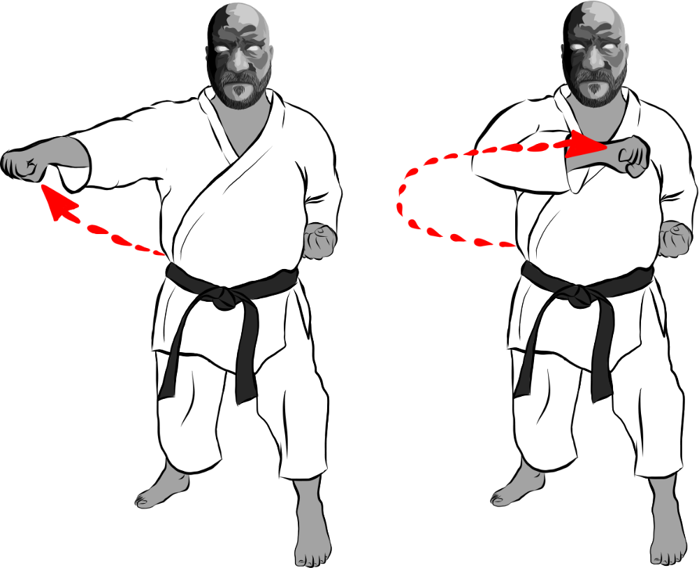 Furi tsuki (Swinging punch)